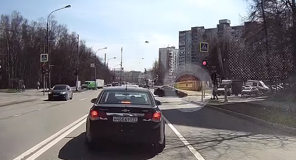 ДТП в Москве с байкером