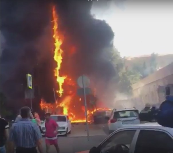 пожар Ростов гостиница